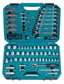 Produktbild: Makita E-06616 Werkzeug-Set 120-tlg. Koffer 1/4 3/8 Ratsche Bits Adapter