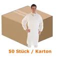 Produktbild: Schutzkittel Hygostar Strong PP-Vlies weiß XL CE PSA VO, CAT 1, lebensmittelecht, 50 Stück/Karton 2740