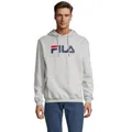 Produktbild: FILA Unisex BARUMINI Kapuzenpullover,Light Grey Melange,L