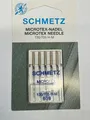 Produktbild: 5 Nähmaschinennadeln Schmetz 130/705H-M **MICROTEX** Stärke 60/8 für Seide...