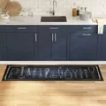 Produktbild: vidaXL Küchen Teppich Schwarz 180 x 60 cm Samt
