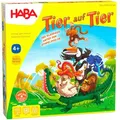 Produktbild: Haba Motorikspielzeug 2011189001, Tier auf Tier, Stapelspiel aus Holz, ab 4 Jahre