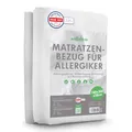 Produktbild: Welldora ǀ Premium Milbenbezug Matratzen 180x200x28 ǀ Allergiker Matratzenschoner fachärztlich getestet ǀ Encasing mit Reissverschluss ǀ Allergiker Bettwäsche