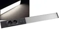 Produktbild: ChiliTec LED Unterbauleuchte 60cm 2 Steckdosen Arusha Küche Unterschrank Lichtleiste Licht Neutralweiß USB-A USB-C PD Beleuchtung für Büro Werkstatt Schwarz