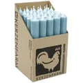 Produktbild: Stabkerzen aus Paraffin, 180/22 mm, Taubenblau, KERZENFARM HAHN, Brenndauer ca. 8h, 25 Stück pro Verpackung