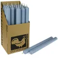 Produktbild: 25 Stabkerzen Taubenblau 180 x 22 mm Kerzenfarm Kerzen Candle