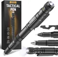 Produktbild: Multifunktionsstift aus Aluminium, LED-Taschenlampe, Glasbrecher, Flaschenöffner