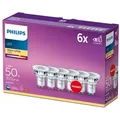 Produktbild: 6er Pack Philips Classic LED Strahler 36°-Ausstrahlwinkel 4.6W wie 50W warmweisse Akzentbeleuchtung