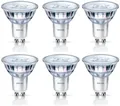 Produktbild: Philips LED Classic Spot 4,6 Watt - 50 Watt - GU10 - 2700 K - 6 Stück, 6 Stk