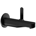 Produktbild: KEUCO IXMO Flat Einhebel-Waschtischmischer Unterputz, 165mm, Rosette rund, 59516370301, Farbe: Schwarz Matt
