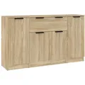 Produktbild: vidaXL Sideboards 3 Stk. Sonoma-Eiche Holzwerkstoff