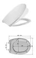 Produktbild: Ramm WC Sitz passend Villeroy & Boch Omnia Classic Soft Close, Duroplast