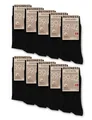 Produktbild: Basic Treasure 10 Paar 100% Baumwolle Socken Herren, Premium Baumwollesocken Herren Schwarz, Reine Baumwollsocken für Business und Alltag (DE/NL/SE/PL, Numerisch, 47, 49, Regular, Regular, Schwarz)