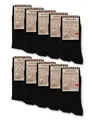 Produktbild: 10 Paar 100% Baumwolle Socken Herren, Premium Baumwollesocken Herren Schwarz,...