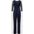 Produktbild: Swing Jumpsuit mit Spitzenbesatz in Marine, Größe 42