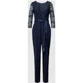 Produktbild: Swing Jumpsuit mit Bindegürtel in Marine, Größe 42