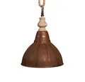 Produktbild: Grafelstein Hängeleuchten Kleine Hängelampe RUSTY braun aus Metall und Holz Hängeleuchte rostig