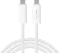 Produktbild: 4smarts 540959. Kabellänge: 1,5 m, Anschluss 1: USB C, Anschluss 2: USB C, USB-Version: USB 3.2 Gen 1 (3.1 Gen 1), Maximale Datenübertragungsrate: 10000 Mbit/s, Produktfarbe: Weiß (540959)
