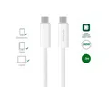 Produktbild: 4smarts USB-C Kabel PremiumCord 240W 1.5m, weiß Universal-Ladegerät