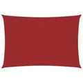 Produktbild: vidaXL Sonnensegel Wasserfest Sonnenschutz Windschutz Sonnendach UV Schutz Garten Terrasse Balkon Oxford-Gewebe Rechteckig 3x6m Rot