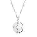 Produktbild: MATERIA by Matthias Wagner Kompass Kette Damen Silber 925 Halskette 40-45cm CO-44