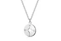 Produktbild: Materia Runder Anhänger Kompass / Windrose Anhänger verstellbar 40-45cm CO-44, 925 Sterling Silber
