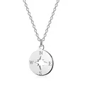 Produktbild: MATERIA Kompass Kette Damen Silber 925 40 - 45cm längenverstellbar