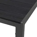 Produktbild: FineHome Aluminium WPC Gartentisch Esstisch Gartenmöbel anthrazit/schwarz Tisch Holzimitat wetterfest 160x90x74cm