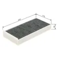Produktbild: BOSCH FILTER INNENRAUMFILTER AKTIFKOHLENFILTER 1987435582 R5582 FÜR BMW MINI
