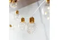 Produktbild: Lights4fun LED-Lichterkette 10er Micro Lichterkette Glühbirnen batteriebetrieben kupferfarben