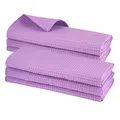 Produktbild: Gariella - 6er Set Geschirrtücher, Küchentücher, Lila/Violett, 100% Baumwolle, Putztuch mit Aufhänger, 70 x 50 cm, Waffelpiqué, Gastronomiequalität, Waffelmuster, saugstark, robust