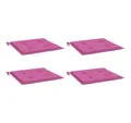 Produktbild: vidaXL Sitzauflage Gartenstuhl-Kissen 4 Stk. Rosa 40x40x4 cm Stoff, (4 St)
