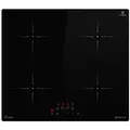 Produktbild: KKT KOLBE Induktions-Kochfeld IH85900RL, 59cm Herdplatte Kochmulde Kochplatte Induktion 4 Zonen Autark Timer schwarz