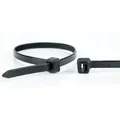 Produktbild: WKK 110196071 Kabelbinder Abreißbarer Kabelbinder Kunststoff Schwarz 100 Stück(e)