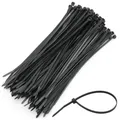 Produktbild: Kabelbinder Schwarz 100 Stück 4,8 x 282 mm Kabelband Binder  (0,14 EUR/Stück)