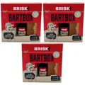Produktbild: Brisk Bartbox Geschenkset 3 x 3-teilig Bartshampoo - Bartöl - Kamm Teebaumöl