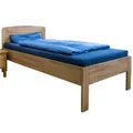 Produktbild: Massivholz Komfortbett Seniorenbett Kernbuche höhenverstellbar 100x200