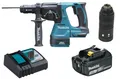 Produktbild: Makita DHR243Z Akku-Kombihammer 18V mit 1x Akku 3Ah, Ladegerät und Wechselfutter