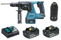 Produktbild: Makita DHR243Z Akku-Kombihammer 18V DHR243 Bohrhammer + 2x Akku 3Ah + Ladegerät