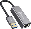 Produktbild: USB auf Ethernet Adapter Gigabit LAN Netzwerkadapter 1000Mb Reagle Aluminium