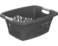 Produktbild: Wäschekorb Rotho Flowers 25 l anthrazit matt 1756508853WS