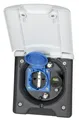 Produktbild: ABL Multifunktions-Vorzeltsteckdose 2xSAT, 1xUSB A/C Lader, Schuko, weiß, Teile-