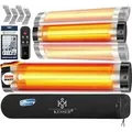 Produktbild: KESSER® Infrarotstrahler 2500 Watt Infrarot Heizstrahler mit Fernbedienung Terrassenstrahler inkl. Schutzhülle Wärmestrahler Quarzstrahler 2500W mit
