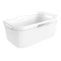 Produktbild: Rotho Kunststoff AG Rotho BRISEN Wäschekorb, 41 Liter, Wäschesammler aus Kunststoff, Farbe: Mistletoe white 1023601023