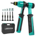 Produktbild: Nietmutternzange Set Profi Ratsche ergonomisch 5 Dorne M5 M6 M8 M10 M12 Koffer