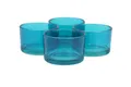 Produktbild: Creativery Teelichthalter, Teelichtgläser klein 51x33mm dunkel türkis 4er Set