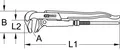 Produktbild: KS TOOLS Armaturenzange, gewinkelt, 1'' (116.1000)