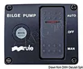 Produktbild: OSCULATI Rule Schalter DeLux f. Bilgenpumpen 12 V