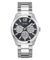 Produktbild: Guess Herren Multifunkion Armbanduhr ZEN silber, schwarz 42 mm GW0707G1