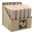 Produktbild: luterna Stabkerzen aus Paraffin, 100/22 mm, Taupe, KERZENFARM HAHN, Brenndauer ca. 4h, 25 Stück pro Verpackung